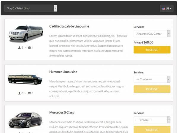 Limo Booking Software by PHPJabbers php script