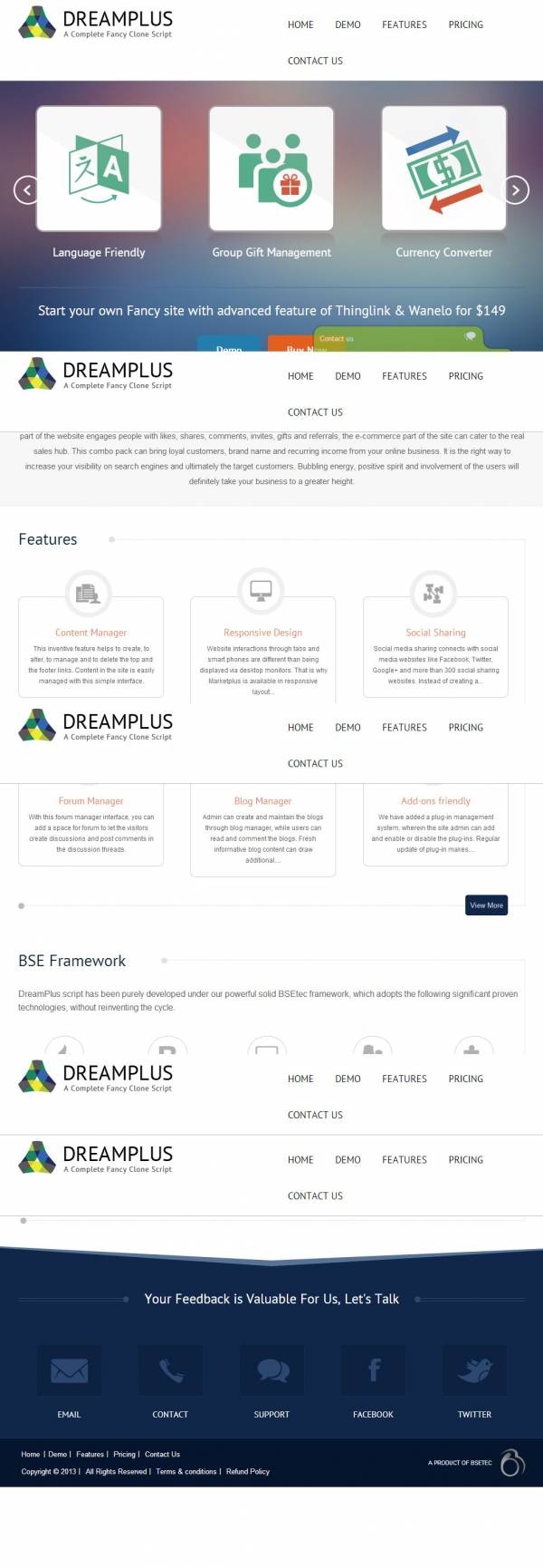 DreamPlus php script