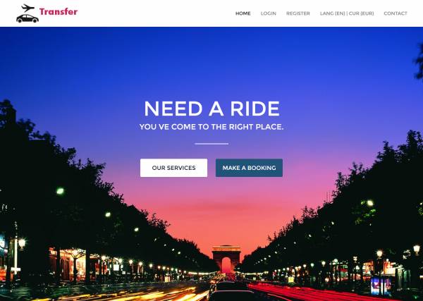 Airport Transfer Portal Responsive php script